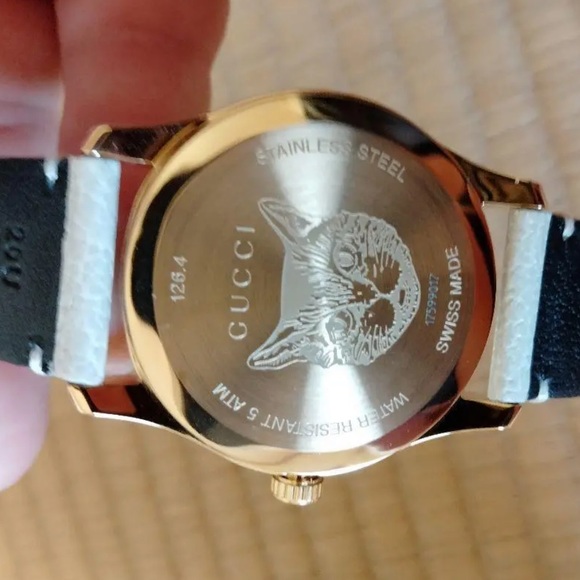 Beautiful WHITE Quartz Gucci Luxury Highend Watch with Swiss Movements - Picture 4 of 6